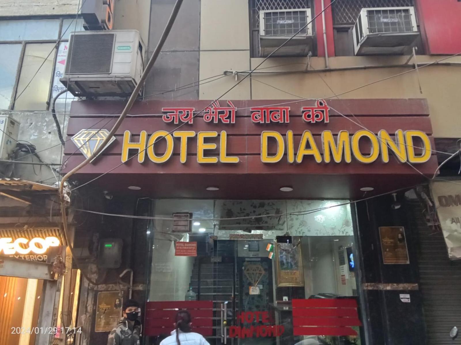 Hotel Diamond Nueva Delhi Exterior foto